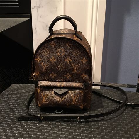 louis vuitton palm springs backpack mini used